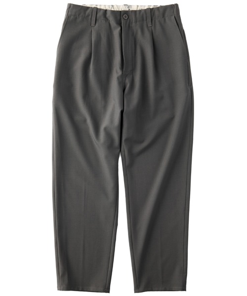 UNIVERSAL OVERALL（ユニバーサルオーバーオール）の「UNIVERSAL OVERALL / Addictive OX TUCK TAPERED / タックテーパードスラックス（スラックス・メンズ・ダークグレー/ブラック・28/30/32/34）」の9枚目の写真