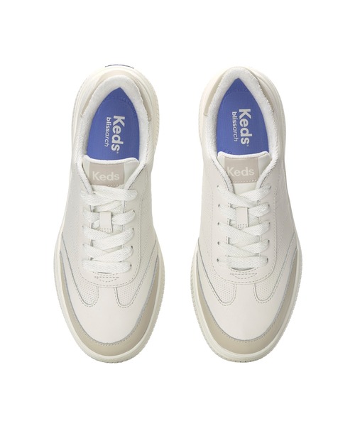 Keds(ケッズ)の「Keds ケッズ コンテスト PERF レザー オフホワイト(スニーカー・レディース・オフホワイト・23.5cm/24.0cm/24.5cm/25.0cm/22.5cm/23.0cm)」の3枚目の写真