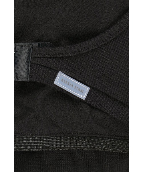 ALEXIA STAM（アリシアスタン）の「Back Adjuster Long Sleeve Rib Dress /パッドinバックアジャスターワンピ（ワンピース・レディース・ブラック/グレー・L/M/S）」の15枚目の写真