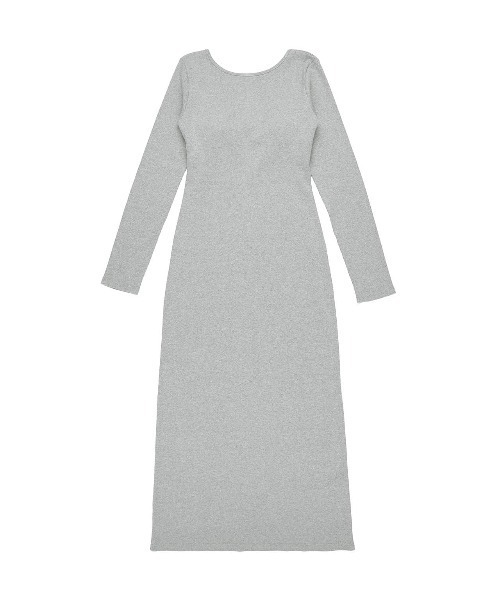 ALEXIA STAM（アリシアスタン）の「Back Adjuster Long Sleeve Rib Dress /パッドinバックアジャスターワンピ（ワンピース・レディース・ブラック/グレー・L/M/S）」の17枚目の写真