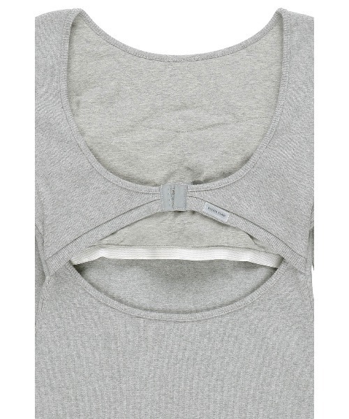 ALEXIA STAM（アリシアスタン）の「Back Adjuster Long Sleeve Rib Dress /パッドinバックアジャスターワンピ（ワンピース・レディース・ブラック/グレー・L/M/S）」の19枚目の写真