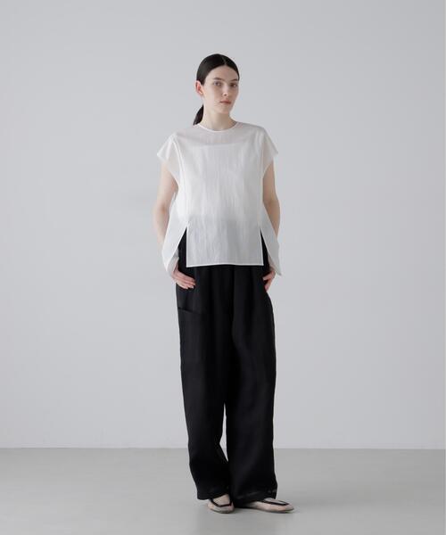 ADORE(アドーア)の「◆ドットメッシュブラウス(シャツ/ブラウス・レディース・ホワイト/グレー/ネイビー・38)」の5枚目の写真