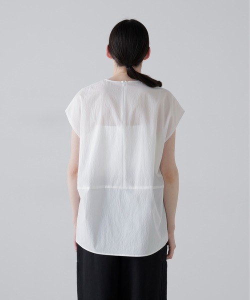 ADORE(アドーア)の「◆ドットメッシュブラウス(シャツ/ブラウス・レディース・ホワイト/グレー/ネイビー・38)」の18枚目の写真