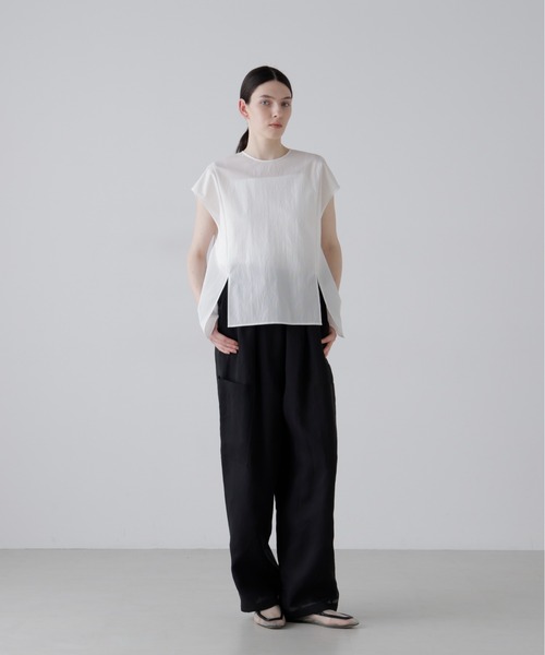 ADORE(アドーア)の「◆ドットメッシュブラウス(シャツ/ブラウス・レディース・ホワイト/グレー/ネイビー・38)」の21枚目の写真