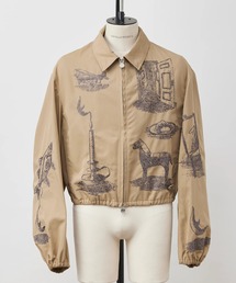 SHINYAKOZUKA（シンヤコヅカ）の「【SHINYAKOZUKA/シンヤコズカ】KAPPOGI SLEEVES WITH EMBROIDERY/(ISSUE#8)（ブルゾン）」