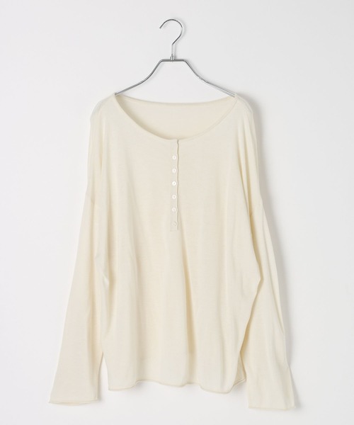 BAYFLOW（ベイフロー）の「2WAYニットプルオーバー（ニット/セーター・レディース・オフホワイト/ネイビー/ピンク・FREE）」の20枚目の写真