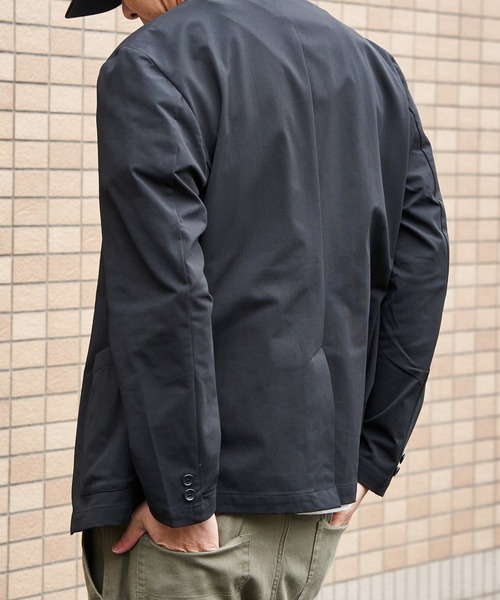VENCEEXCHANGE（ヴァンスエクスチェンジ）の「軽量ストレッチ カノコテーラードジャケット（テーラードジャケット・メンズ・ネイビー/ブラック・LL）」の5枚目の写真