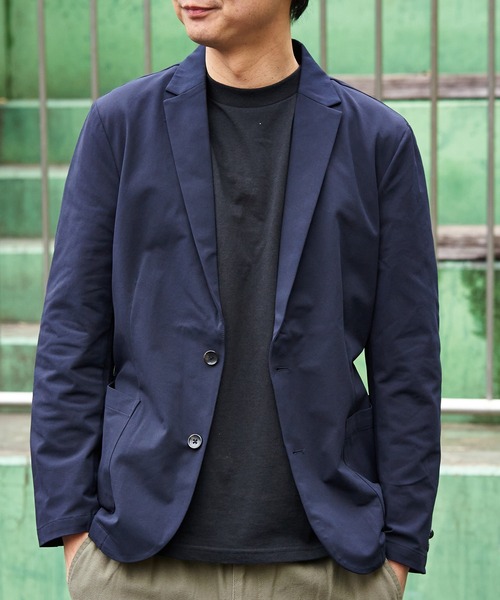 VENCEEXCHANGE（ヴァンスエクスチェンジ）の「軽量ストレッチ カノコテーラードジャケット（テーラードジャケット・メンズ・ネイビー/ブラック・LL）」の15枚目の写真