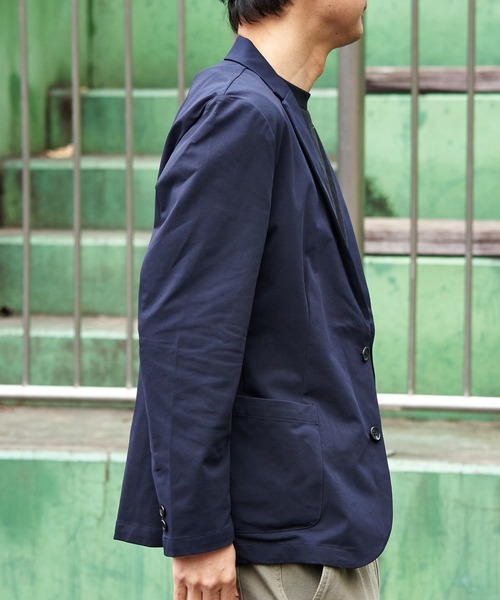 VENCEEXCHANGE（ヴァンスエクスチェンジ）の「軽量ストレッチ カノコテーラードジャケット（テーラードジャケット・メンズ・ネイビー/ブラック・LL）」の16枚目の写真