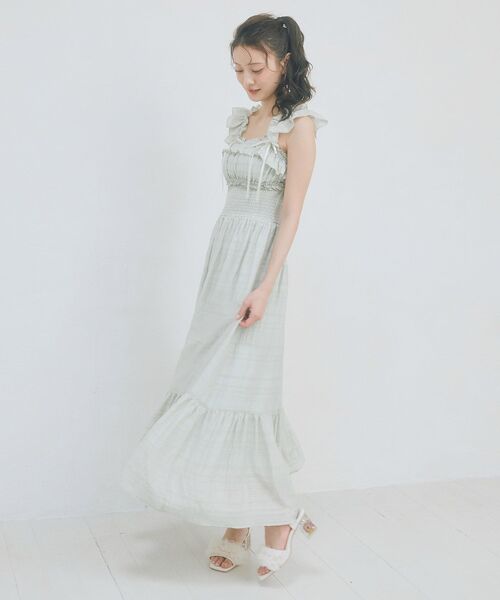 MAJESTIC LEGON（マジェスティックレゴン）の「フラワークリアヒールフリルサンダル（サンダル・レディース・ピンク/アイボリー/ライトグレー・SMALL/MEDIUM/LARGE/X-LARGE）」の13枚目の写真