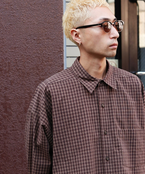 Marvine Pontiak shirt makers（マービンポンティアックシャツメーカーズ）の「Marvine Pontiak / マービンポンティアックシャツメーカーズ NewOrder SH（シャツ/ブラウス・メンズ・ブラウン・FREE）」の2枚目の写真