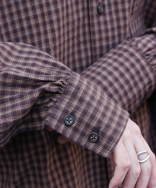 Marvine Pontiak shirt makers（マービンポンティアックシャツメーカーズ）の「Marvine Pontiak / マービンポンティアックシャツメーカーズ NewOrder SH（シャツ/ブラウス・メンズ・ブラウン・FREE）」の3枚目の写真