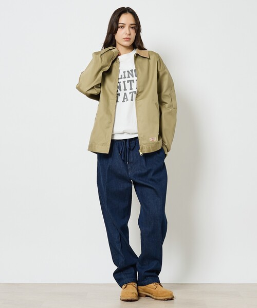 Dickies(ディッキーズ)の「【Dickies / ディッキーズ】Twill Eisenhower Jacket / ツイル アイゼンハワージャケット(ブルゾン・メンズ・ブラック/ベージュ/カーキ・L/M)」の5枚目の写真