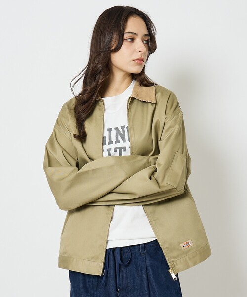 Dickies(ディッキーズ)の「【Dickies / ディッキーズ】Twill Eisenhower Jacket / ツイル アイゼンハワージャケット(ブルゾン・メンズ・ブラック/ベージュ/カーキ・L/M)」の6枚目の写真