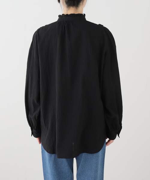 JOURNAL STANDARD LUXE（ジャーナルスタンダード　ラックス）の「ラッフルフリルレースブラウス（シャツ/ブラウス・レディース・ホワイト/ブラック・FREE）」の17枚目の写真