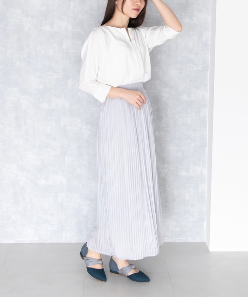 JELLY BEANS(ジェリービーンズ)の「ターバンリボンストラップセパレートパンプス(215-62194)JELLY BEANS(ジェリービーンズ)(パンプス・レディース・ネイビー/ブラック/ピンクベージュ/シルバー・22.5/23/23.5/24/24.5)」の17枚目の写真