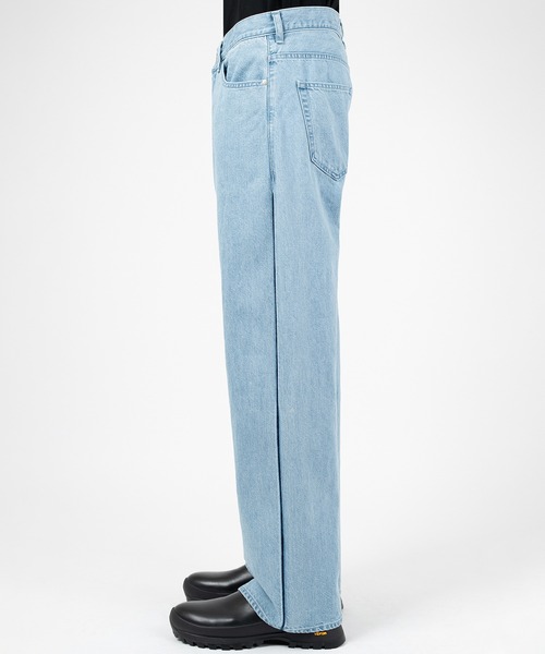 LAD MUSICIAN（ラッドミュージシャン）の「11.5oz BLEACH DENIM STRAIGHT PANTS（デニムパンツ・メンズ・ブルー系・42/46/44）」の3枚目の写真
