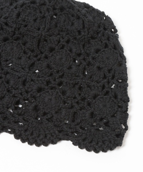 LOWRYS FARM(ローリーズファーム)の「クロシェビーニー 636372(ニットキャップ/ビーニー・レディース・ホワイト/ブラック・FREE)」の11枚目の写真