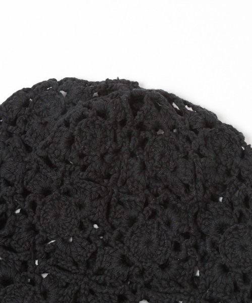 LOWRYS FARM(ローリーズファーム)の「クロシェビーニー 636372(ニットキャップ/ビーニー・レディース・ホワイト/ブラック・FREE)」の12枚目の写真