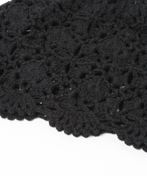 LOWRYS FARM(ローリーズファーム)の「クロシェビーニー 636372(ニットキャップ/ビーニー・レディース・ホワイト/ブラック・FREE)」の13枚目の写真