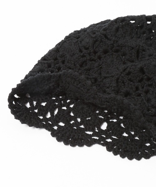 LOWRYS FARM(ローリーズファーム)の「クロシェビーニー 636372(ニットキャップ/ビーニー・レディース・ホワイト/ブラック・FREE)」の14枚目の写真