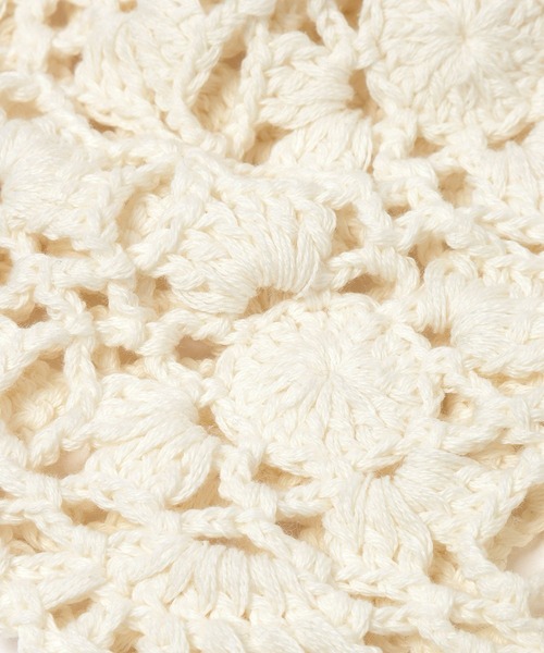 LOWRYS FARM(ローリーズファーム)の「クロシェビーニー 636372(ニットキャップ/ビーニー・レディース・ホワイト/ブラック・FREE)」の15枚目の写真