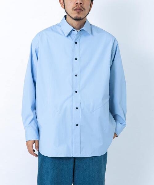 EKAL（エカル）の「エステネージュ ロングスリーブシャツ（シャツ/ブラウス・メンズ・ブルー系その他/ライトブルー・MEDIUM）」の3枚目の写真