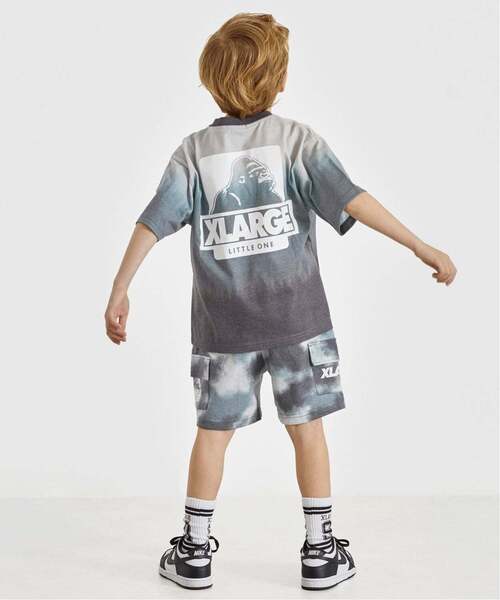 XLARGE KIDS(エクストララージキッズ)の「OG グラデーションタイダイ半袖Tシャツ(Tシャツ/カットソー・キッズ・イエロー/グレー・90cm/110cm/120cm/130cm/100cm/80cm/140cm)」の4枚目の写真