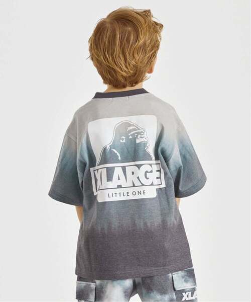 XLARGE KIDS(エクストララージキッズ)の「OG グラデーションタイダイ半袖Tシャツ(Tシャツ/カットソー・キッズ・イエロー/グレー・90cm/110cm/120cm/130cm/100cm/80cm/140cm)」の5枚目の写真