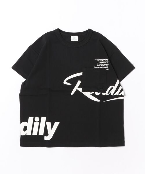 FARM(ファーム)の「ビックロゴムネポケットTシャツ(Tシャツ/カットソー・キッズ・ブラック/パープル・130cm/140cm/160cm/150cm)」の2枚目の写真