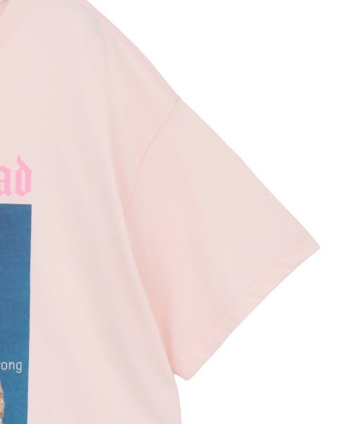 Candy Stripper（キャンディストリッパー）の「STAY BY MY SIDE BIG Tシャツ（Tシャツ/カットソー・レディース・ライトブルー/ブラック/オフホワイト/ピンク・FREE）」の7枚目の写真