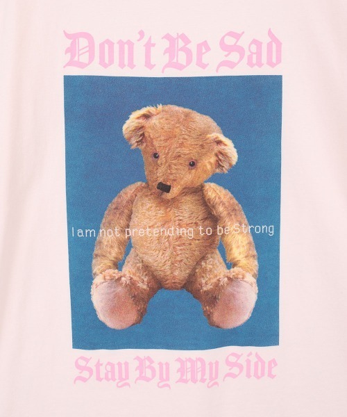 Candy Stripper（キャンディストリッパー）の「STAY BY MY SIDE BIG Tシャツ（Tシャツ/カットソー・レディース・ライトブルー/ブラック/オフホワイト/ピンク・FREE）」の9枚目の写真