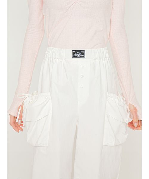SORIN（ソリン　）の「Design Pockets Wide Pants/デザインポケットワイドパンツ（その他パンツ・レディース・ホワイト/ライトブルー・36/38）」の21枚目の写真