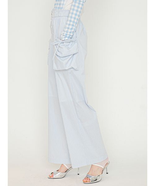 SORIN（ソリン　）の「Design Pockets Wide Pants/デザインポケットワイドパンツ（その他パンツ・レディース・ホワイト/ライトブルー・36/38）」の15枚目の写真