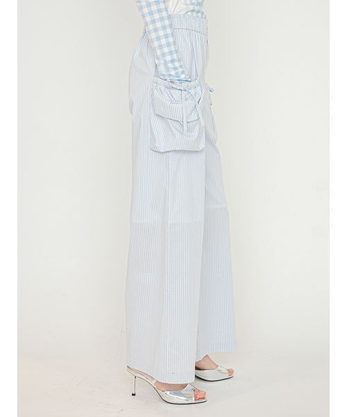 SORIN（ソリン　）の「Design Pockets Wide Pants/デザインポケットワイドパンツ（その他パンツ・レディース・ホワイト/ライトブルー・36/38）」の13枚目の写真