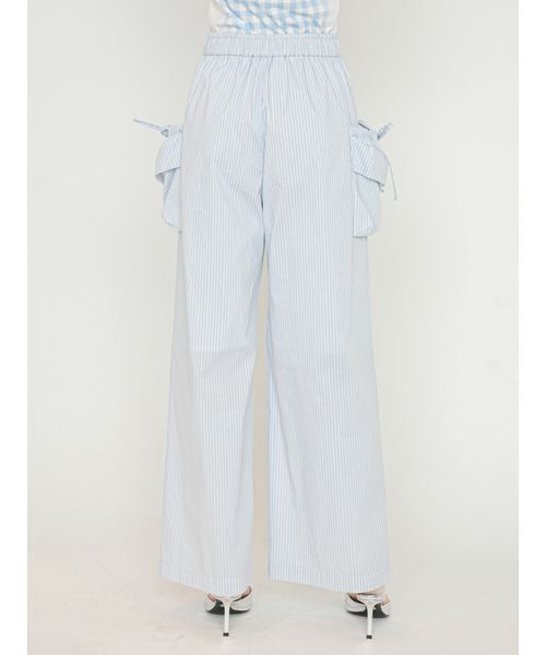 SORIN（ソリン　）の「Design Pockets Wide Pants/デザインポケットワイドパンツ（その他パンツ・レディース・ホワイト/ライトブルー・36/38）」の5枚目の写真