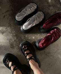 Ameri(�A����)��MEDI MARY JANE SHEER SANDAL(�T���_��)