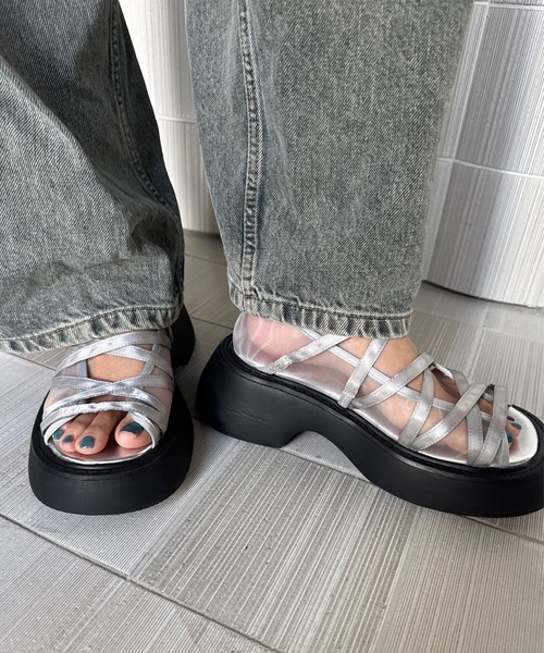 Ameri（アメリ）の「MEDI MARY JANE SHEER SANDAL（サンダル・レディース・チェリーピンク/シルバー/ブラック・SMALL/MEDIUM/LARGE）」の7枚目の写真