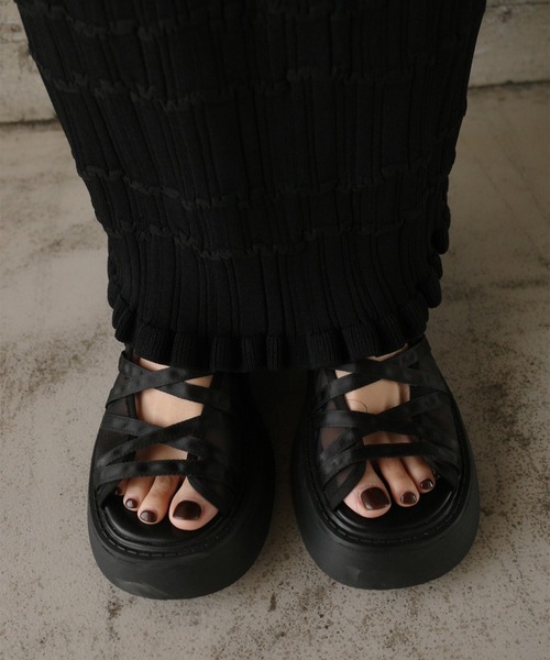 Ameri（アメリ）の「MEDI MARY JANE SHEER SANDAL（サンダル・レディース・チェリーピンク/シルバー/ブラック・SMALL/MEDIUM/LARGE）」の17枚目の写真