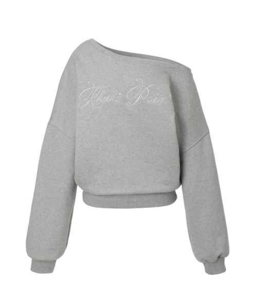 KHAKIPOINT（カーキポイント）の「Lettering Sweat Shirt (gray)（スウェット・レディース・その他・FREE）」の2枚目の写真