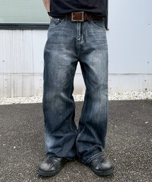 Chikashitsu + | 【Chikashitsu +】washed slim denim pants / 【チカシツプラス】ウォッシュスリムデニムパンツ<着用動画あり>(デニムパンツ)