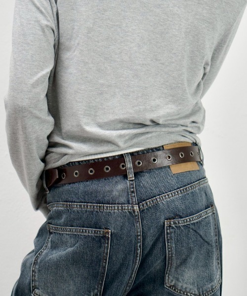 Chikashitsu +（チカシツプラス）の「【Chikashitsu +】washed slim denim pants / 【チカシツプラス】ウォッシュスリムデニムパンツ＜着用動画あり＞（デニムパンツ・メンズ・ブルー・M/S）」の20枚目の写真
