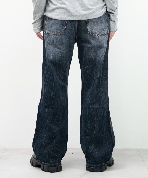 Chikashitsu +（チカシツプラス）の「【Chikashitsu +】washed slim denim pants / 【チカシツプラス】ウォッシュスリムデニムパンツ＜着用動画あり＞（デニムパンツ・メンズ・ブルー・M/S）」の18枚目の写真