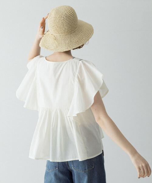 URBAN RESEARCH Sonny Label(アーバンリサーチサニーレーベル)の「スパンコールエンブロイダリーブラウス(シャツ/ブラウス・レディース・ブラック/オフホワイト/グリーン系その他/オレンジ・FREE)」の9枚目の写真