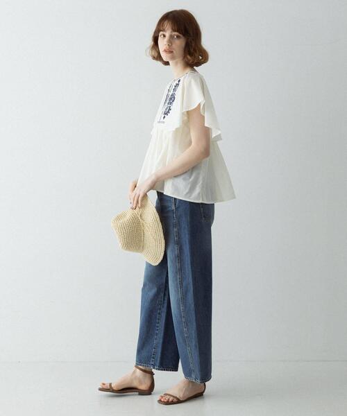 URBAN RESEARCH Sonny Label(アーバンリサーチサニーレーベル)の「スパンコールエンブロイダリーブラウス(シャツ/ブラウス・レディース・ブラック/オフホワイト/グリーン系その他/オレンジ・FREE)」の11枚目の写真