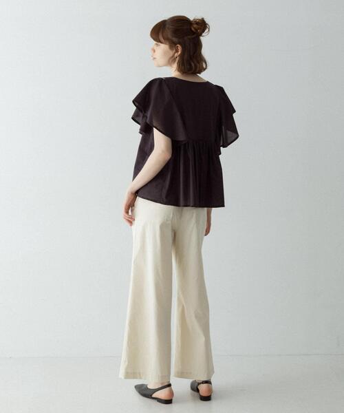 URBAN RESEARCH Sonny Label(アーバンリサーチサニーレーベル)の「スパンコールエンブロイダリーブラウス(シャツ/ブラウス・レディース・ブラック/オフホワイト/グリーン系その他/オレンジ・FREE)」の20枚目の写真