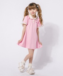 URBAN CHERRY（アーバンチェリー）の「ワンポイントハートデザインフレアポロワンピース（ワンピース）」