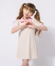 URBAN CHERRY（アーバンチェリー）の「ワンポイントハートデザインフレアポロワンピース（ワンピース）」
