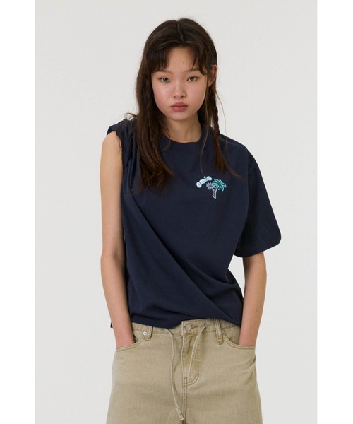EMIS(イミス)の「COASTAL EMBROIDERY T-SHIRT(Tシャツ/カットソー・レディース・ネイビー/ライトブルー/ホワイト系その他/ホワイト・FREE)」の22枚目の写真