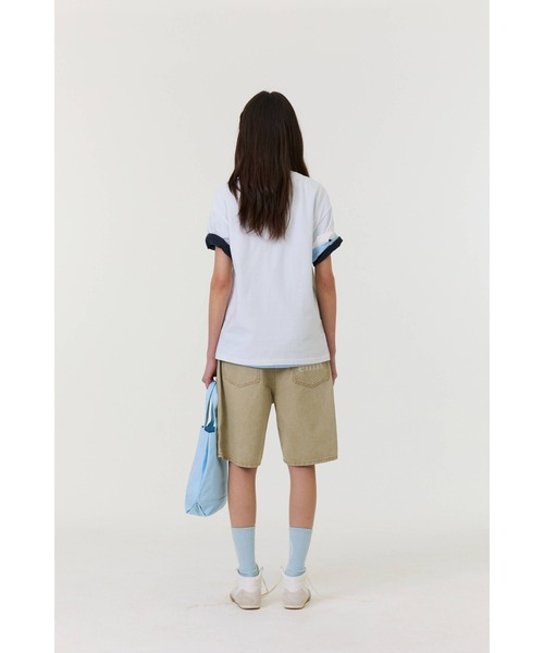 EMIS(イミス)の「COASTAL EMBROIDERY T-SHIRT(Tシャツ/カットソー・レディース・ネイビー/ライトブルー/ホワイト系その他/ホワイト・FREE)」の5枚目の写真